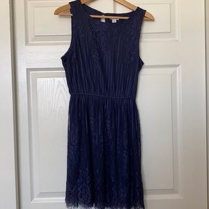 Juniors dark blue dress